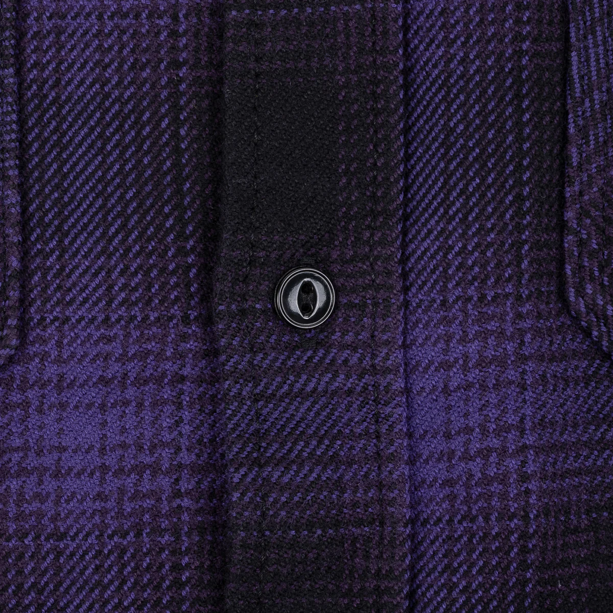 IHSH-265-PUR - Ultra Heavy Flannel Ombré Check Work Shirt - Purple/Black - Image 7