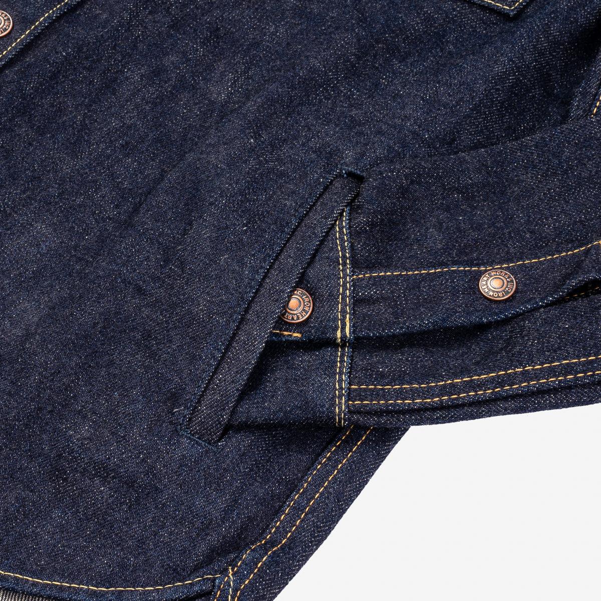 IHSH-292-IND - 18oz Vintage Selvedge Denim CPO Shirt - Indigo - Image 9