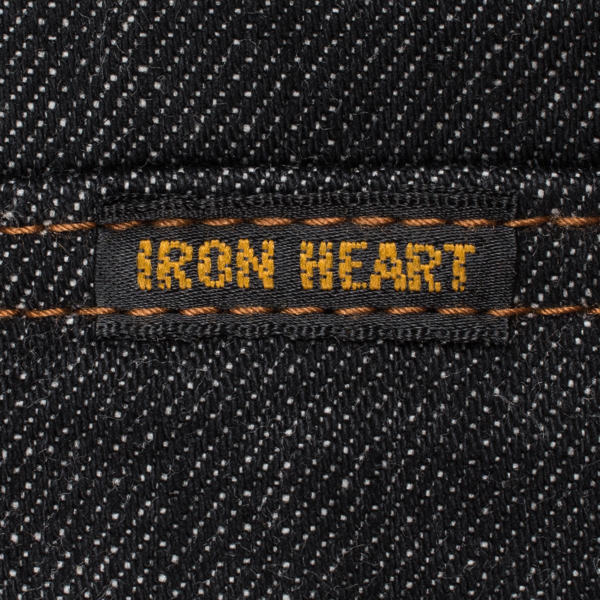 IHSH-33-BLK - 12oz Selvedge Denim Western Shirt - Black - Image 9