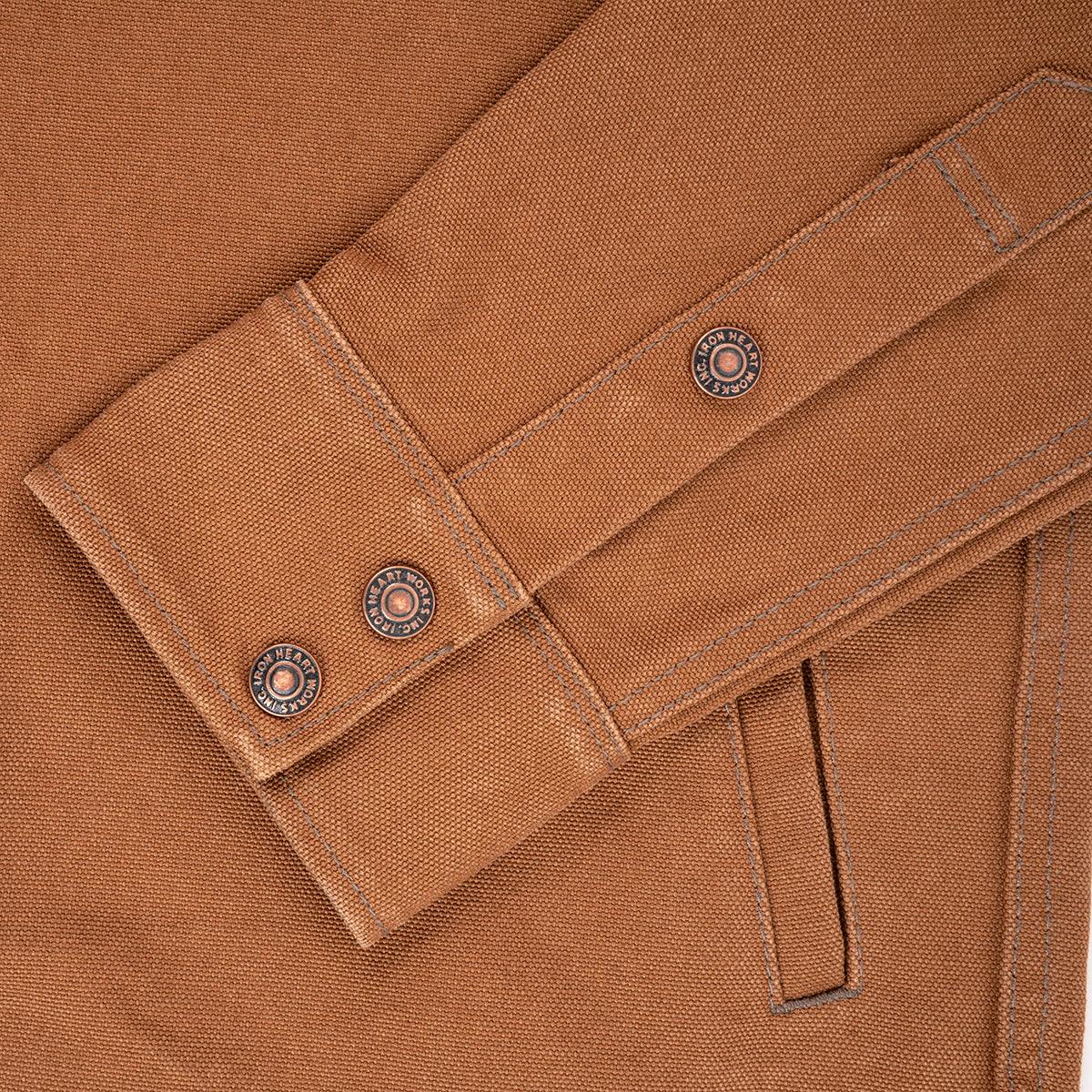 IHSH-422-BRN - 17oz Cotton Duck CPO Shirt - Brown - Image 5