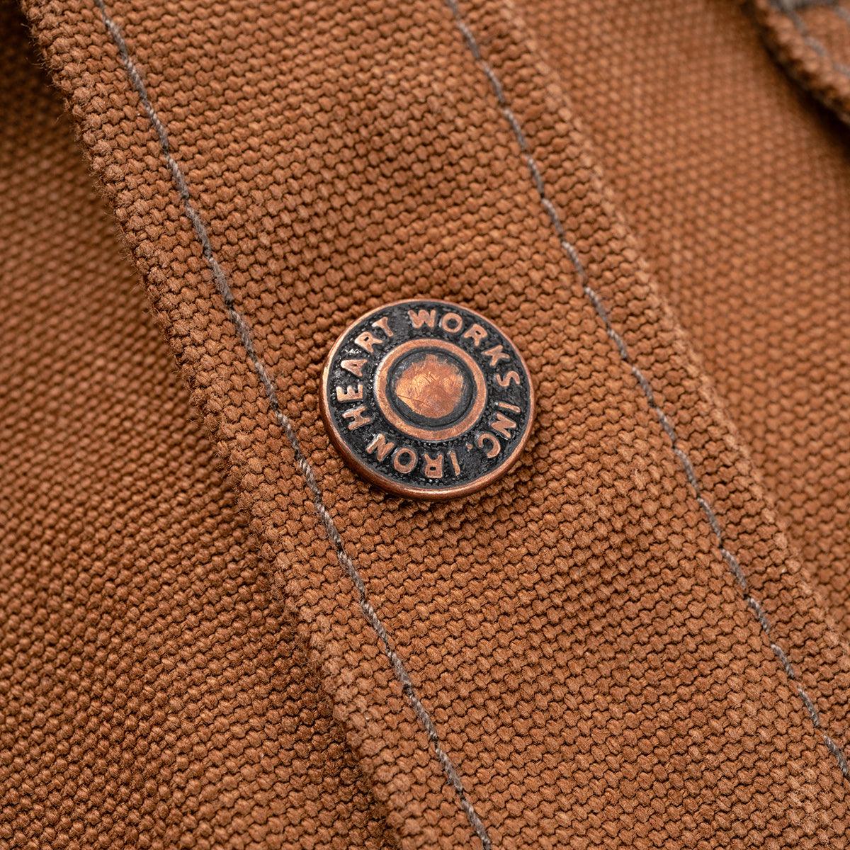 IHSH-422-BRN - 17oz Cotton Duck CPO Shirt - Brown - Image 6