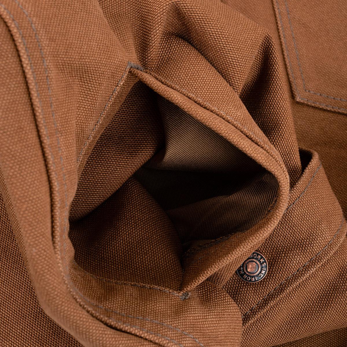 IHSH-422-BRN - 17oz Cotton Duck CPO Shirt - Brown - Image 8