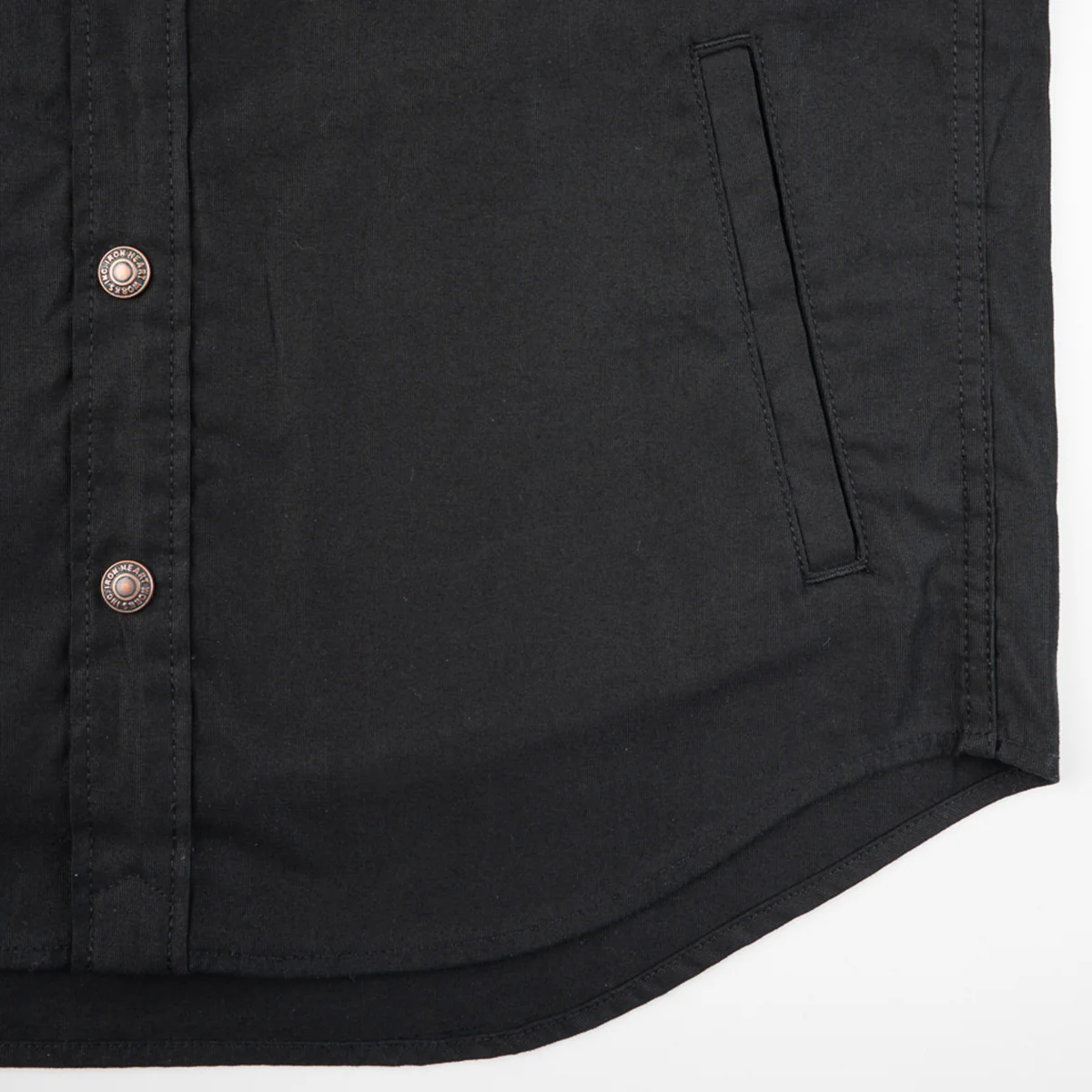 IHSH-425-BLK - 8oz Military Whipcord CPO Shirt - Black - Image 7