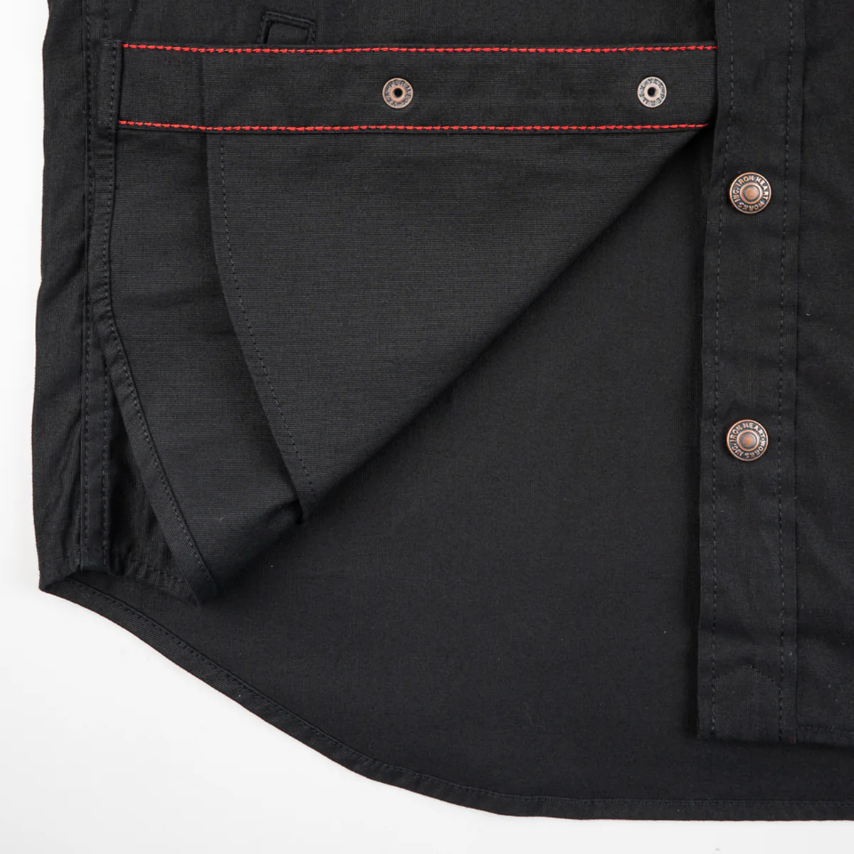 IHSH-425-BLK - 8oz Military Whipcord CPO Shirt - Black - Image 8