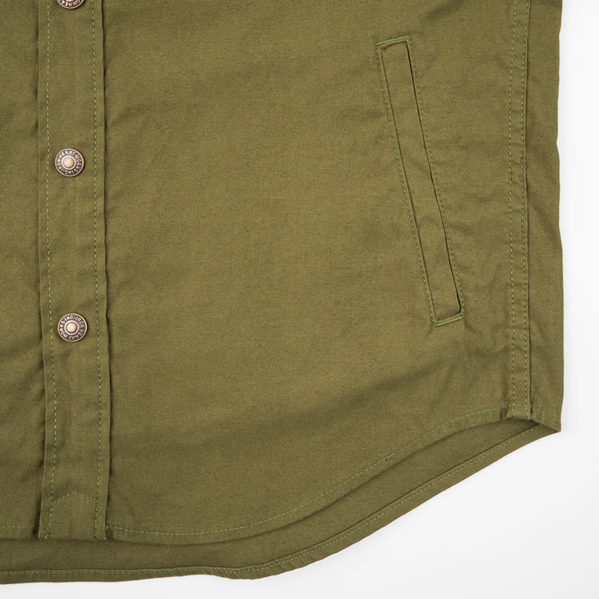 IHSH-425-OLV - 8oz Military Whipcord CPO Shirt - Olive - Image 8