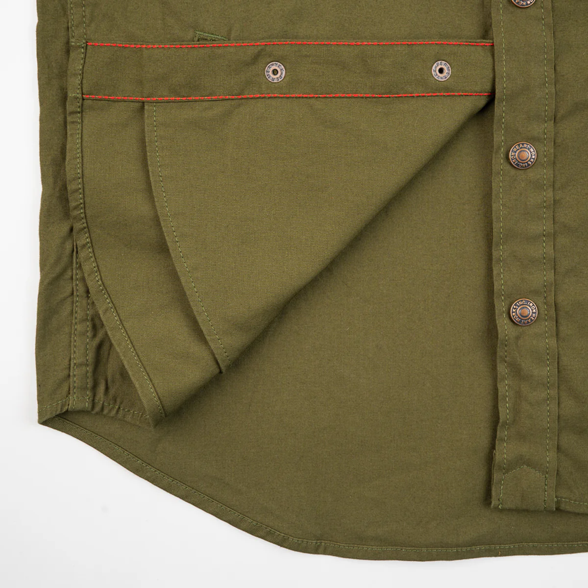 IHSH-425-OLV - 8oz Military Whipcord CPO Shirt - Olive - Image 9