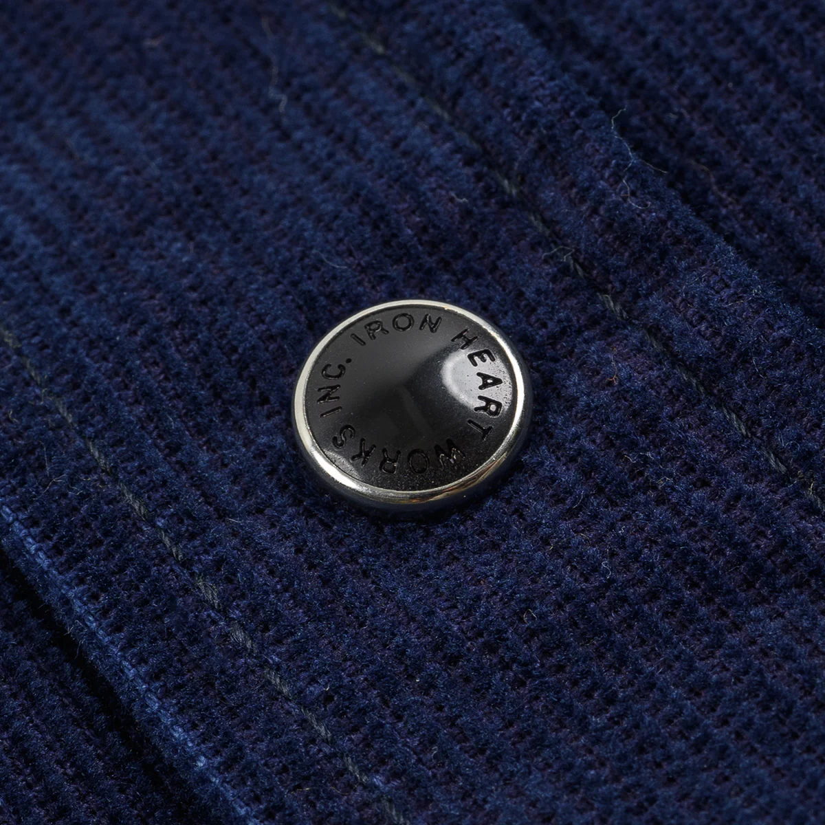 IHSH-438-IND - 7.5oz Selvedge Corduroy Western Shirt - Indigo - Image 10