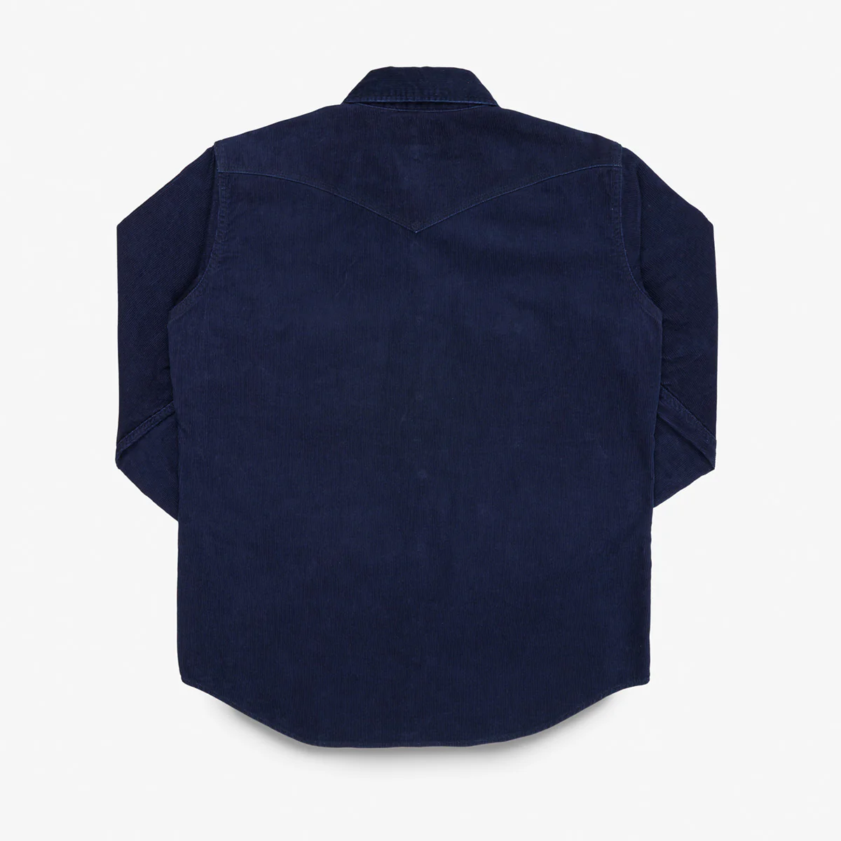 IHSH-438-IND - 7.5oz Selvedge Corduroy Western Shirt - Indigo - Image 4
