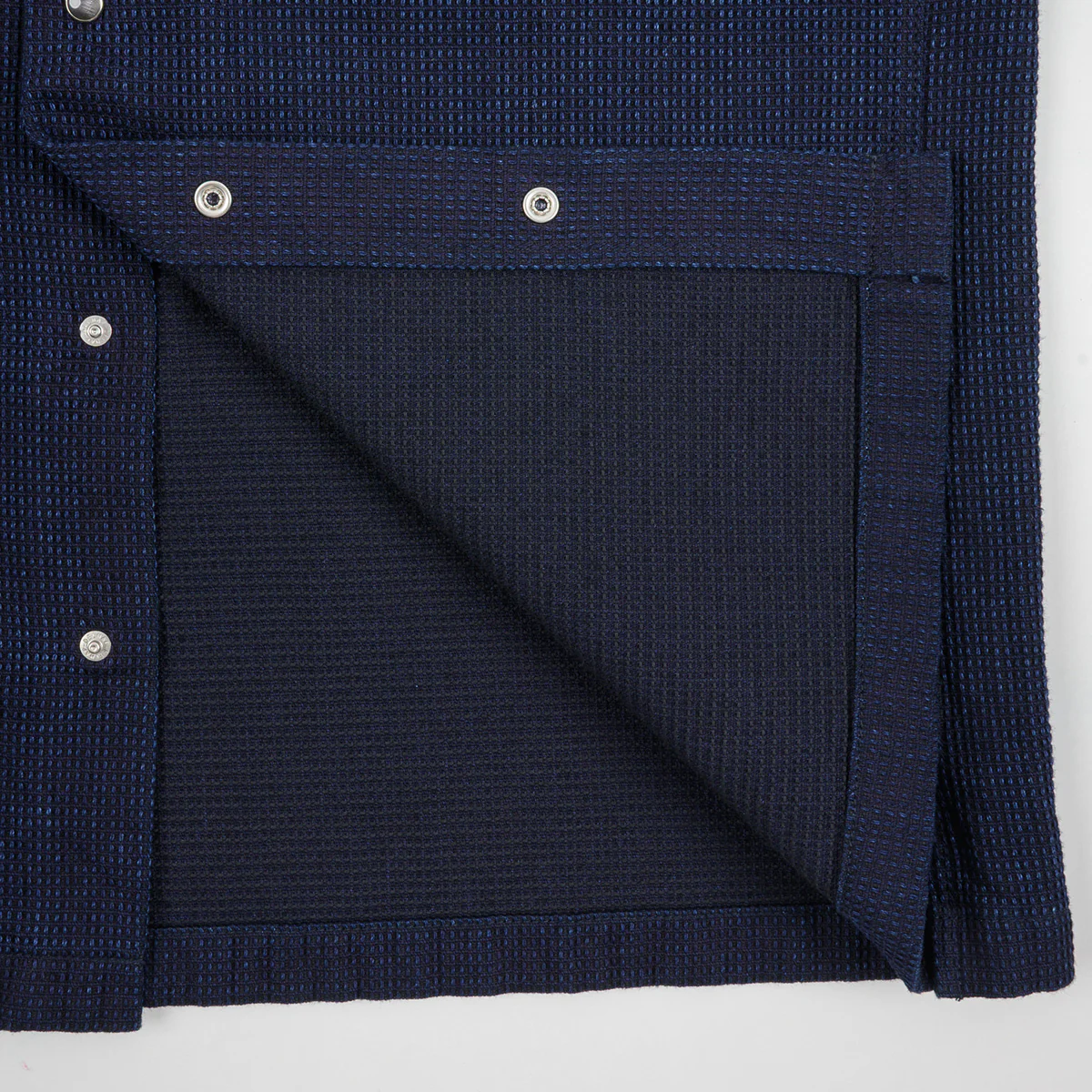 IHSH-445-IND - SS26 - 10oz Dobby Cloth Short Sleeve Mechanic Shirt - Indigo - Image 6