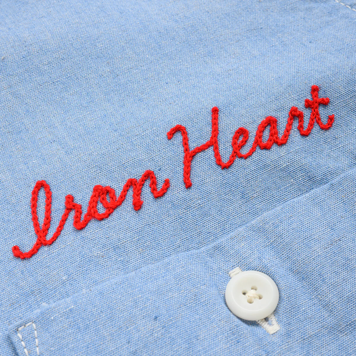 IHSH-447-SAX - SS26 - 5oz Cotton Linen Open Collar Short Sleeve Shirt - Sax Blue - Image 7