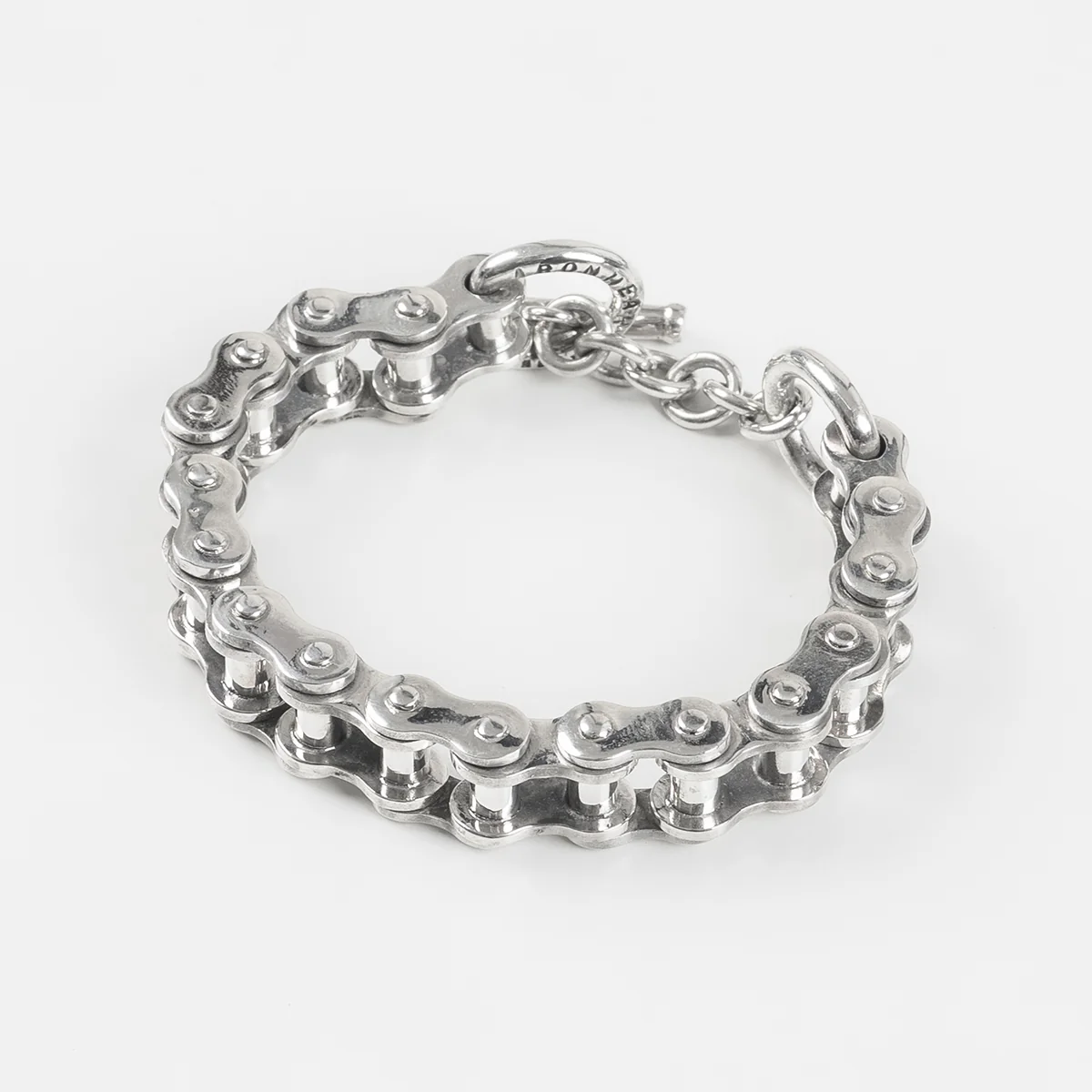 IHSI-02 - "Motorcycle Chain" Bracelet Sterling Silver