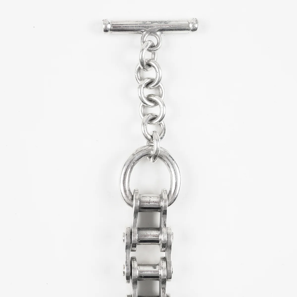IHSI-02 - "Motorcycle Chain" Bracelet Sterling Silver - Image 5