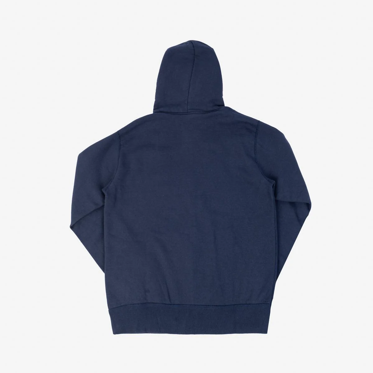 IHSW-10-NAV - 14oz Ultra Heavyweight Loopwheel Cotton Zip Up Hoodie - Navy - Image 3