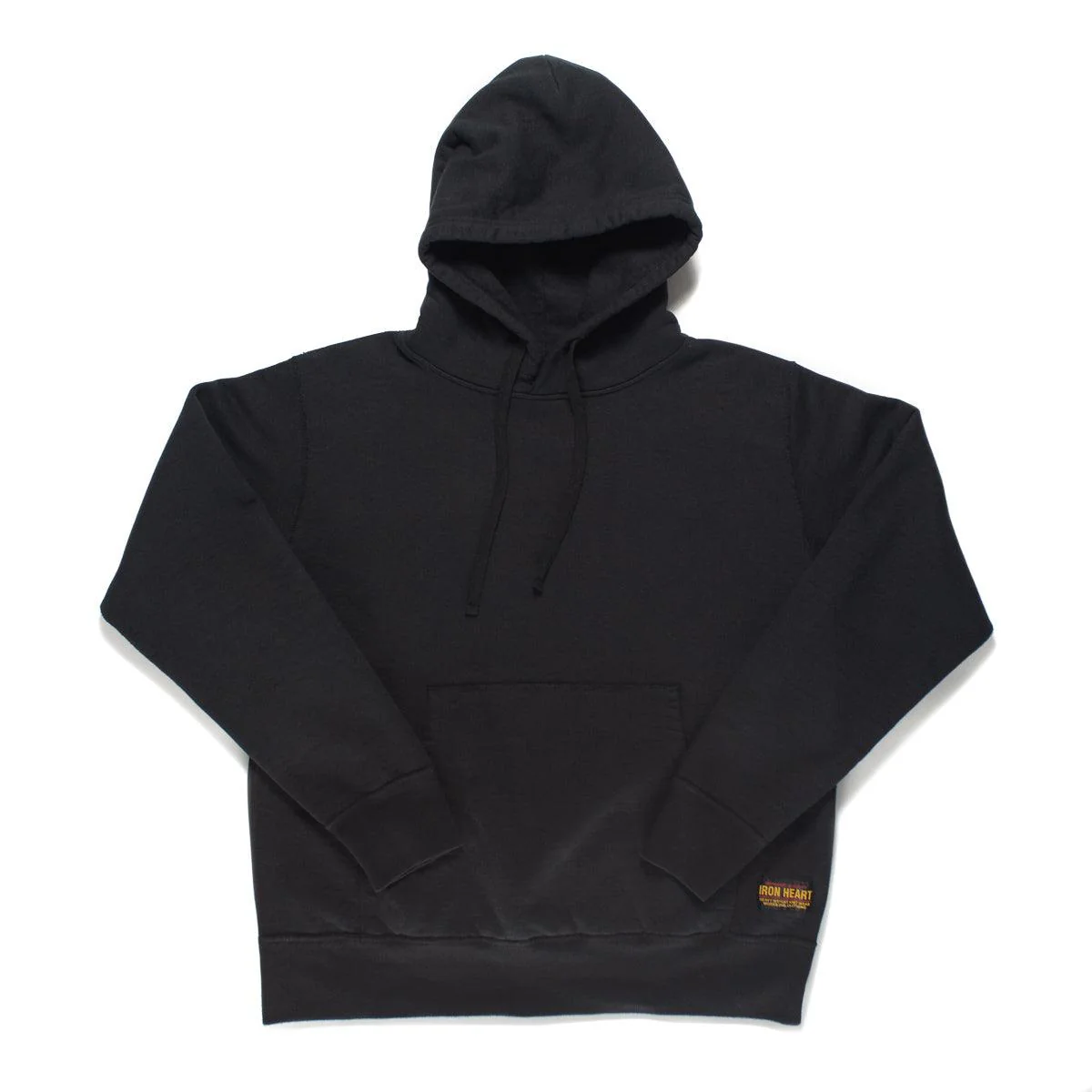 IHSW-49-BLK - 14oz Ultra Heavyweight Loopwheel Cotton Hoodie - Black