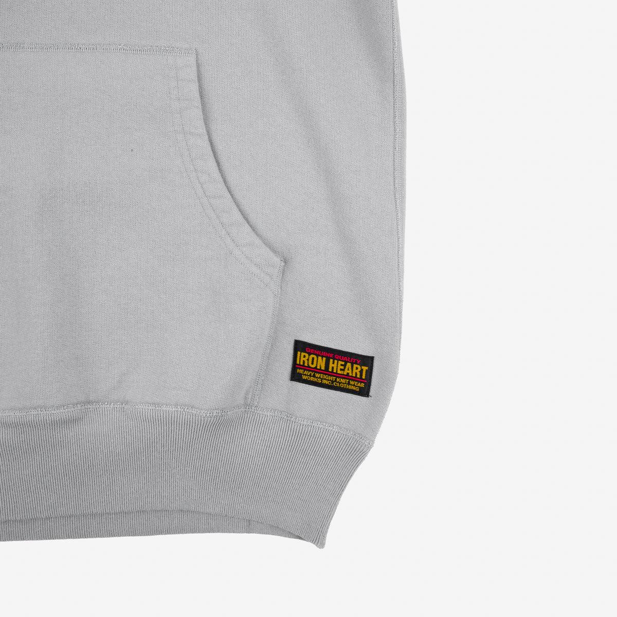 IHSW-49-GRY - 14oz Ultra Heavyweight Loopwheel Cotton Hoodie - Grey - Image 8