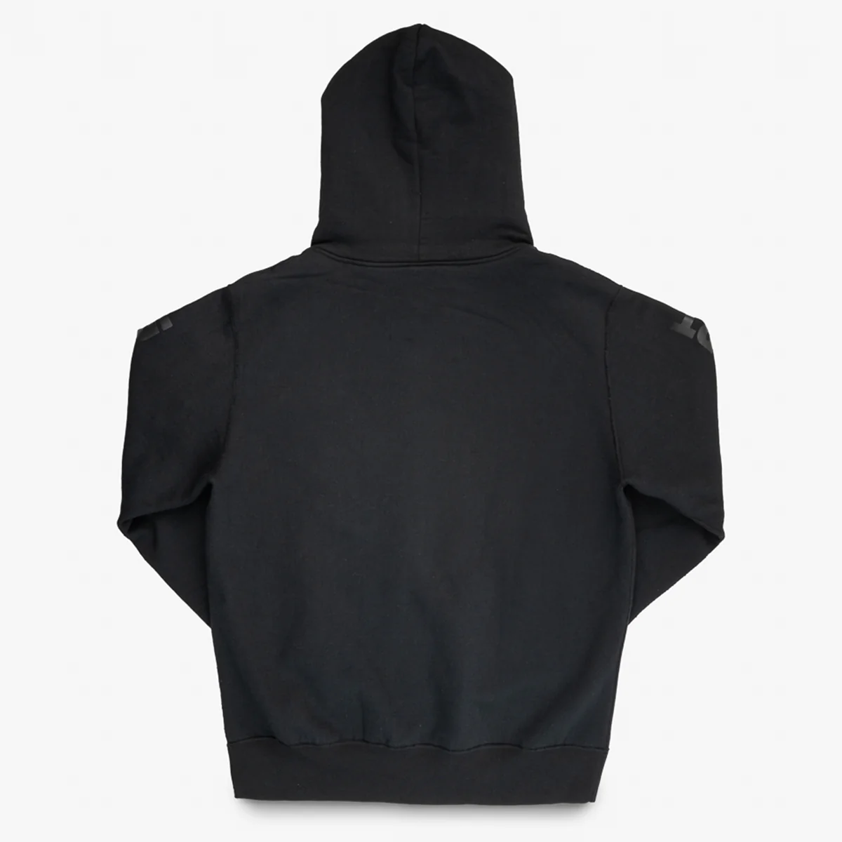 IHSW-80L-BLK - Printed 14oz Ultra Heavyweight Loopwheel Cotton Zippered Hoodie - Black - Image 4