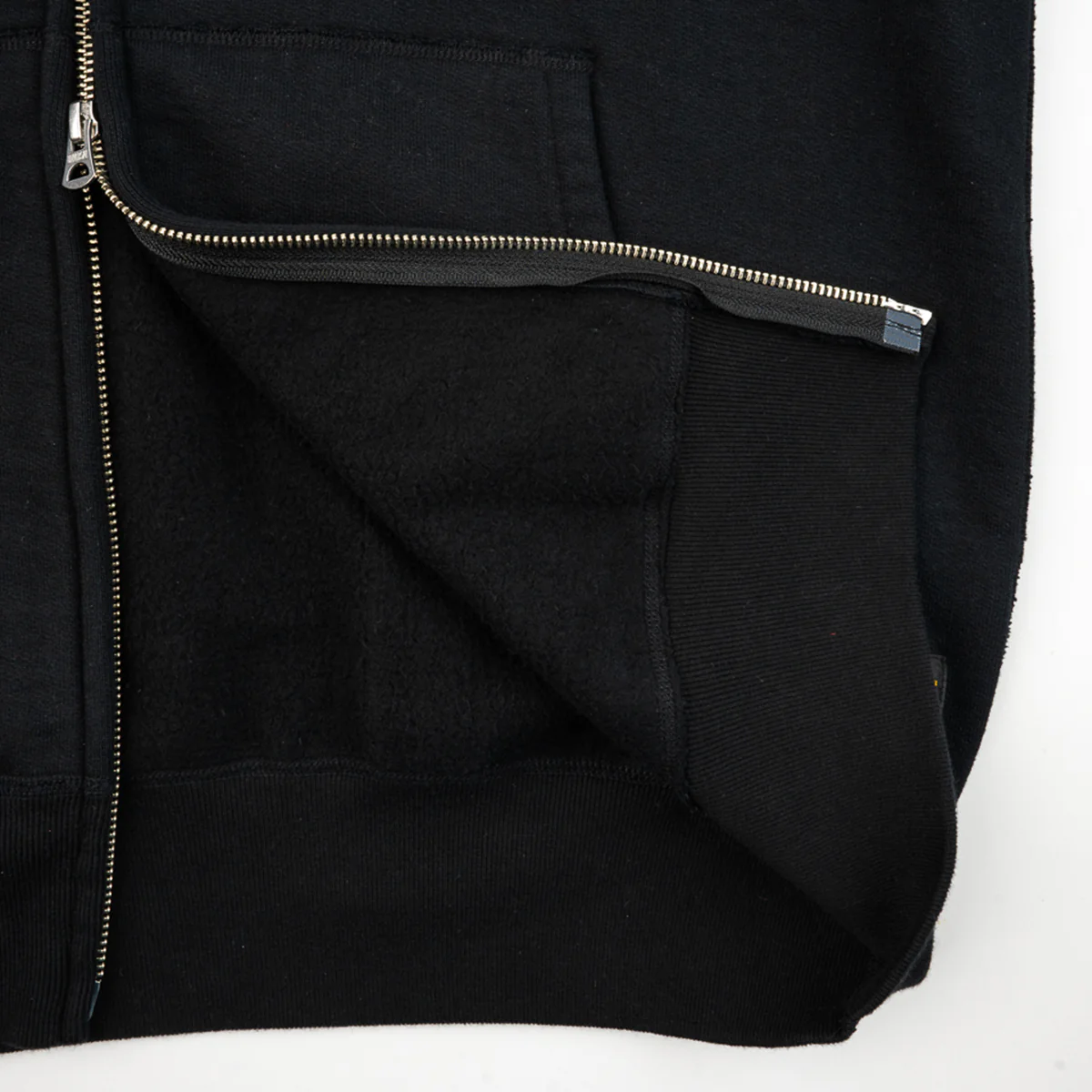 IHSW-80L-BLK - Printed 14oz Ultra Heavyweight Loopwheel Cotton Zippered Hoodie - Black - Image 8