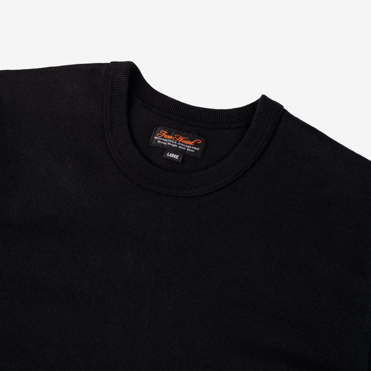 IHT-1600-BLK - 11oz Crew Neck T-Shirt - Black - Image 4
