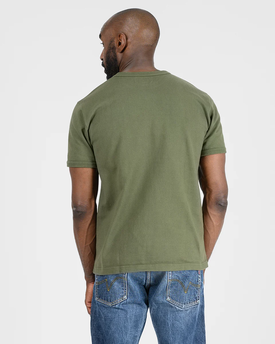 IHT-1600-OLV - 11oz Crew Neck T-Shirt - Olive - Image 3