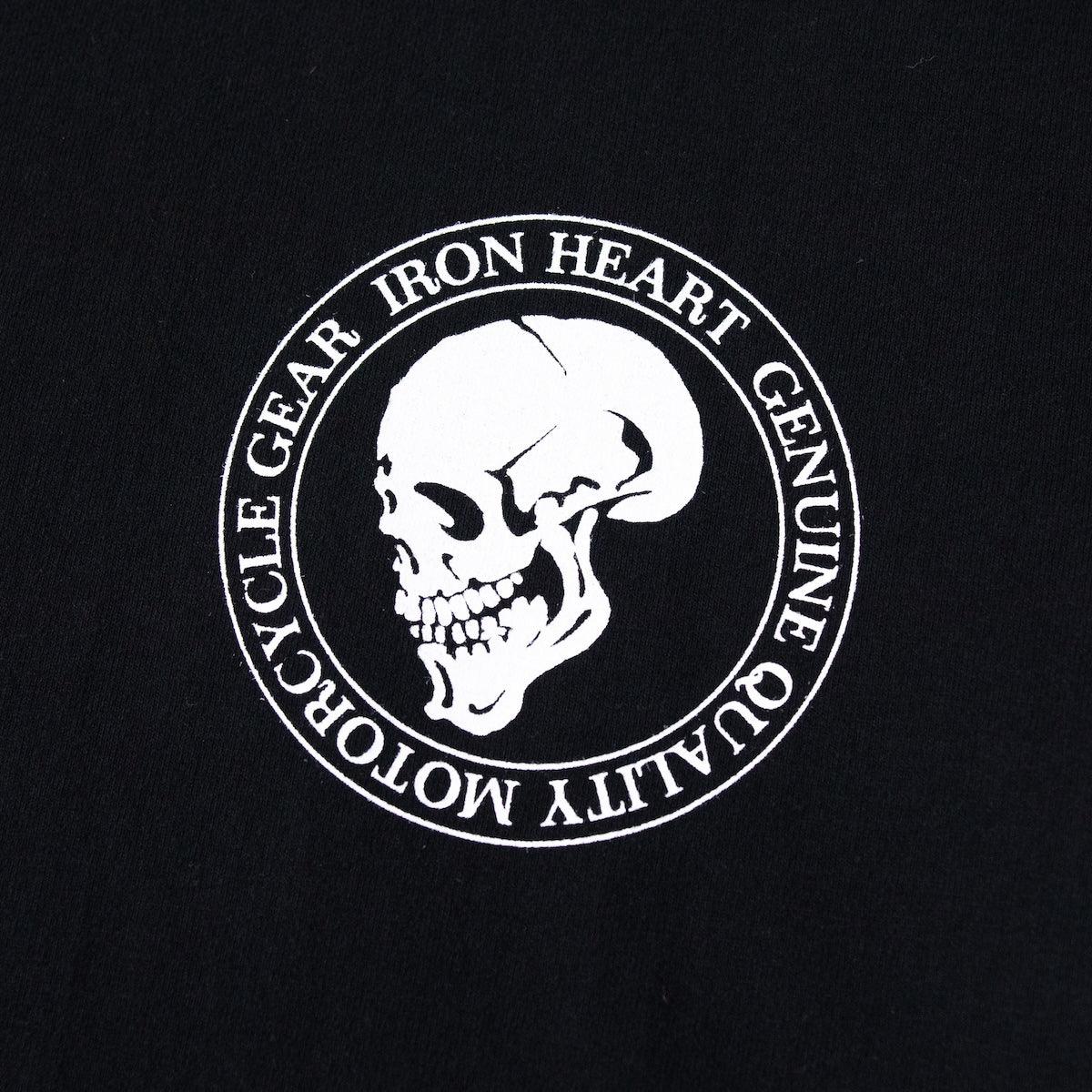 IHT-IHG-6-BLK - Iron Heart Hamburg 7.5oz Loopwheel Crew Neck T-Shirt - Black - Image 6