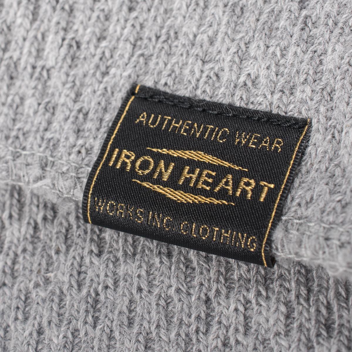IHTL-1700-GRY - Cotton Knit Crew Neck L/S Thermal Sweater - Grey - Image 6