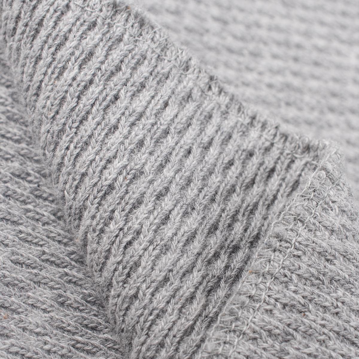 IHTL-1700-GRY - Cotton Knit Crew Neck L/S Thermal Sweater - Grey - Image 7