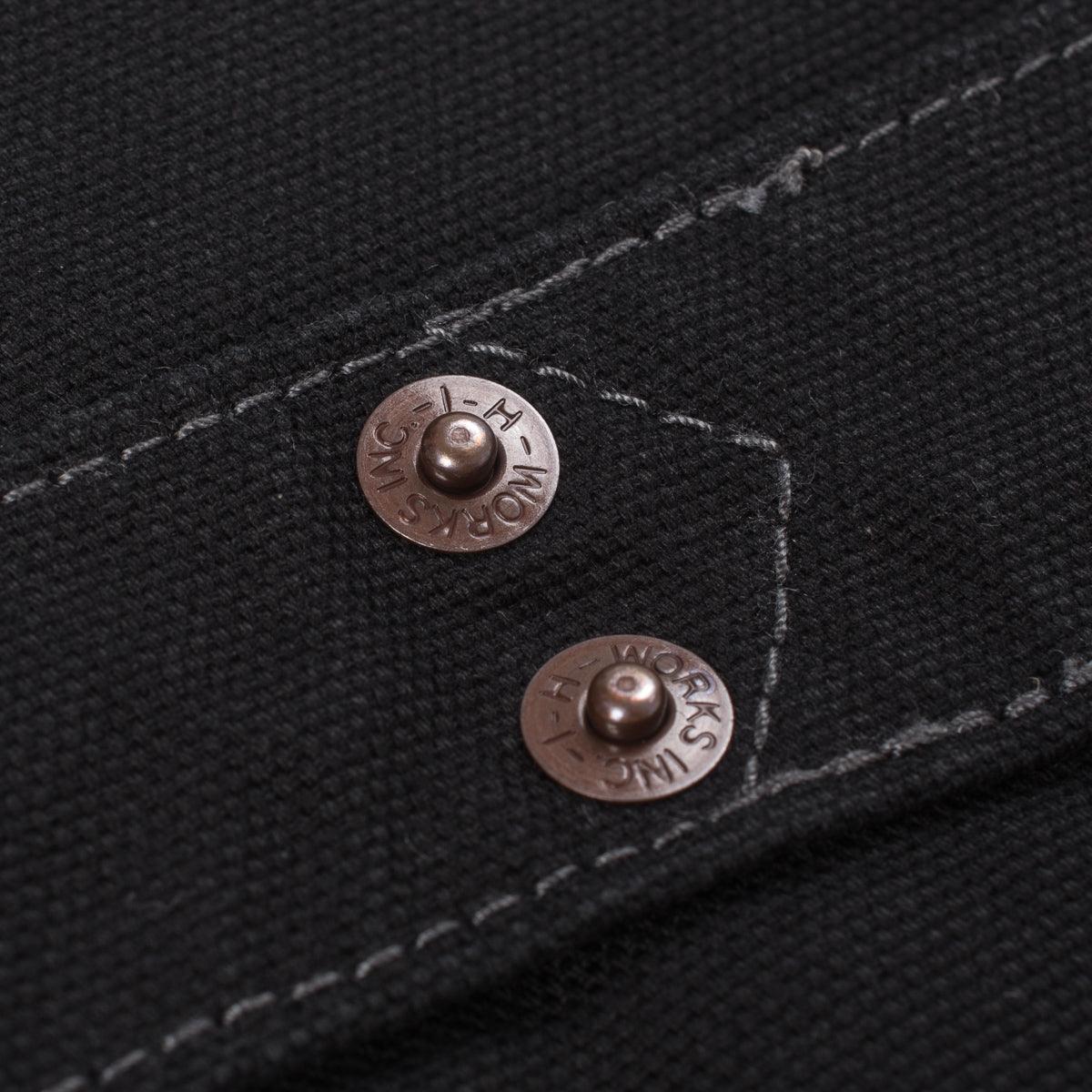 IHV-02-BLK - 12oz Wabash/Duck Work Vest - Black/Black - Image 16