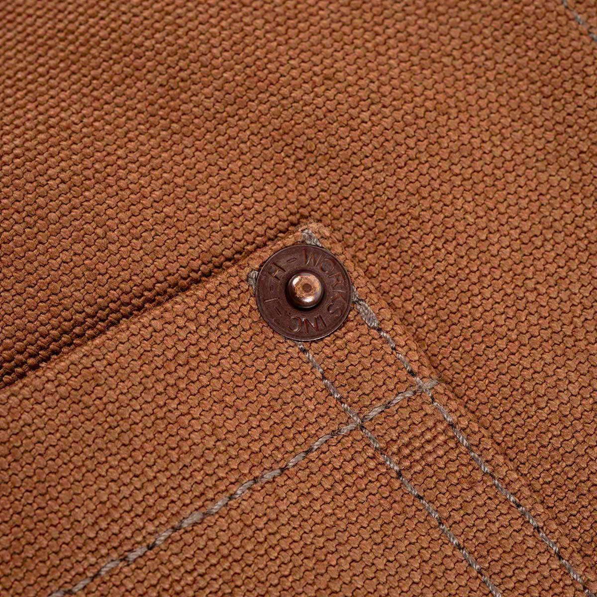IHV-03-BRN - 17oz Cotton Duck Work Vest - Brown - Image 5