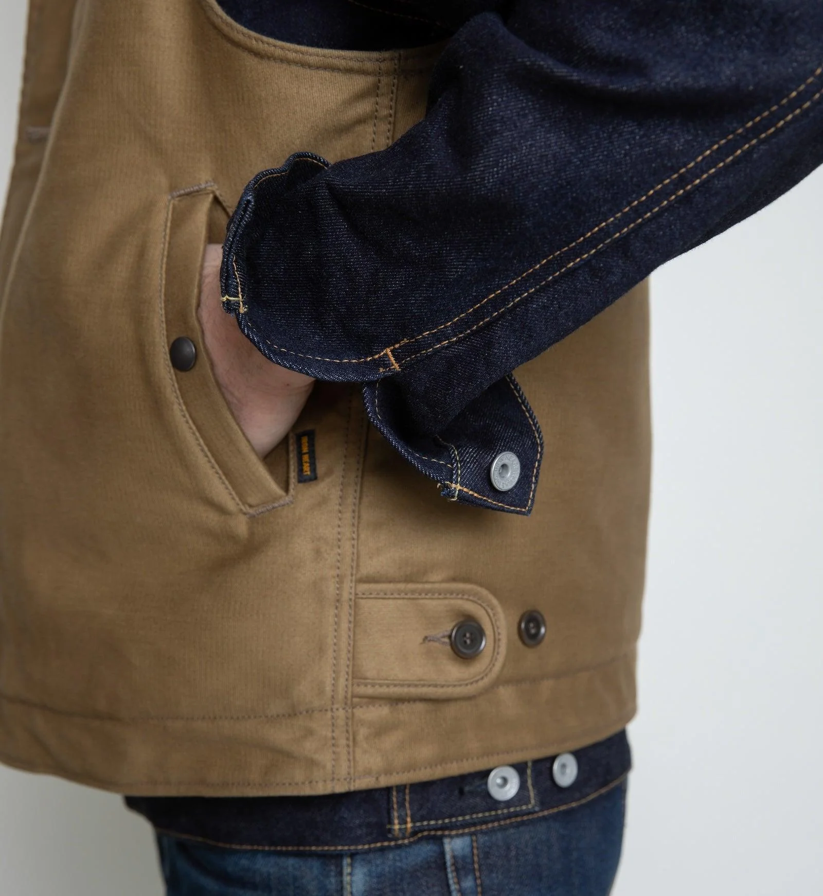 IHV-46-KHA - Whipcord N1 Deck Vest - Khaki - Image 3