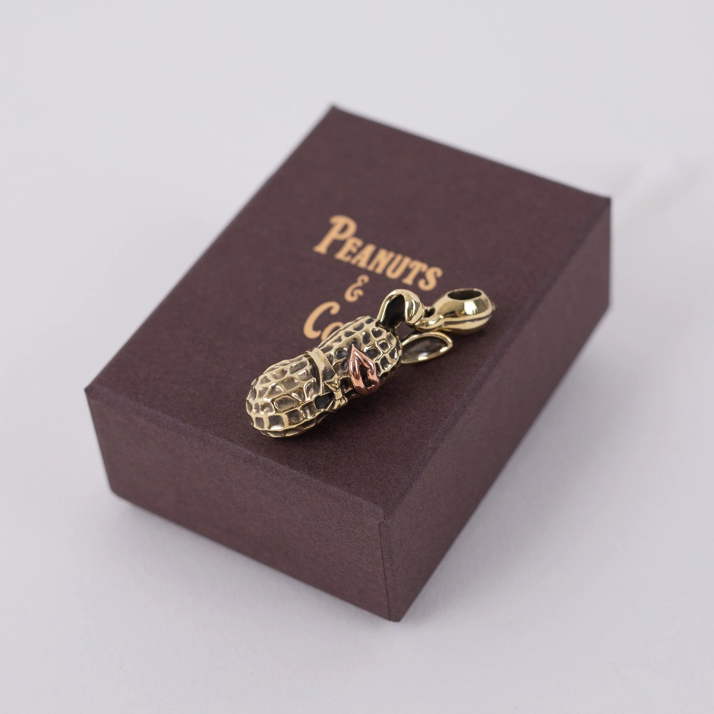 PE-LARGE-BUNNY-PENDANT-BR - Peanuts & Co - LARGE BUNNY PEANUTS PENDANT - Brass & Copper - Image 3