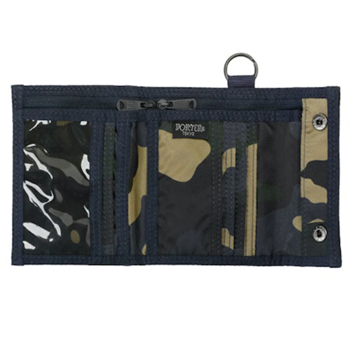 PO-COUNTER-WALLET-KHA - Porter-Yoshida & Co. COUNTER SHADE WALLET - Woodland Khaki - Image 8