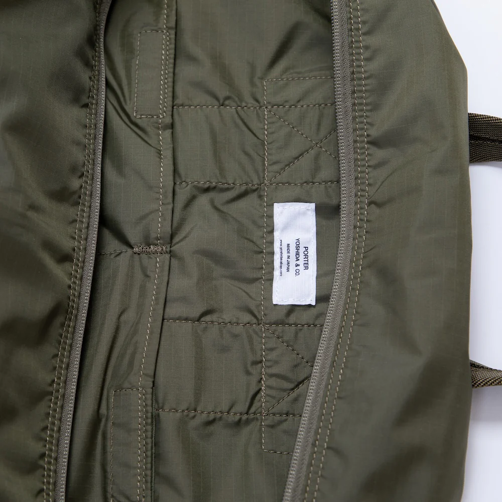 PO-FLEX-DUFFLE-BAG-OLV - Porter-Yoshida & Co - FLEX 2WAY DUFFLE BAG (S) - Olive - Image 10