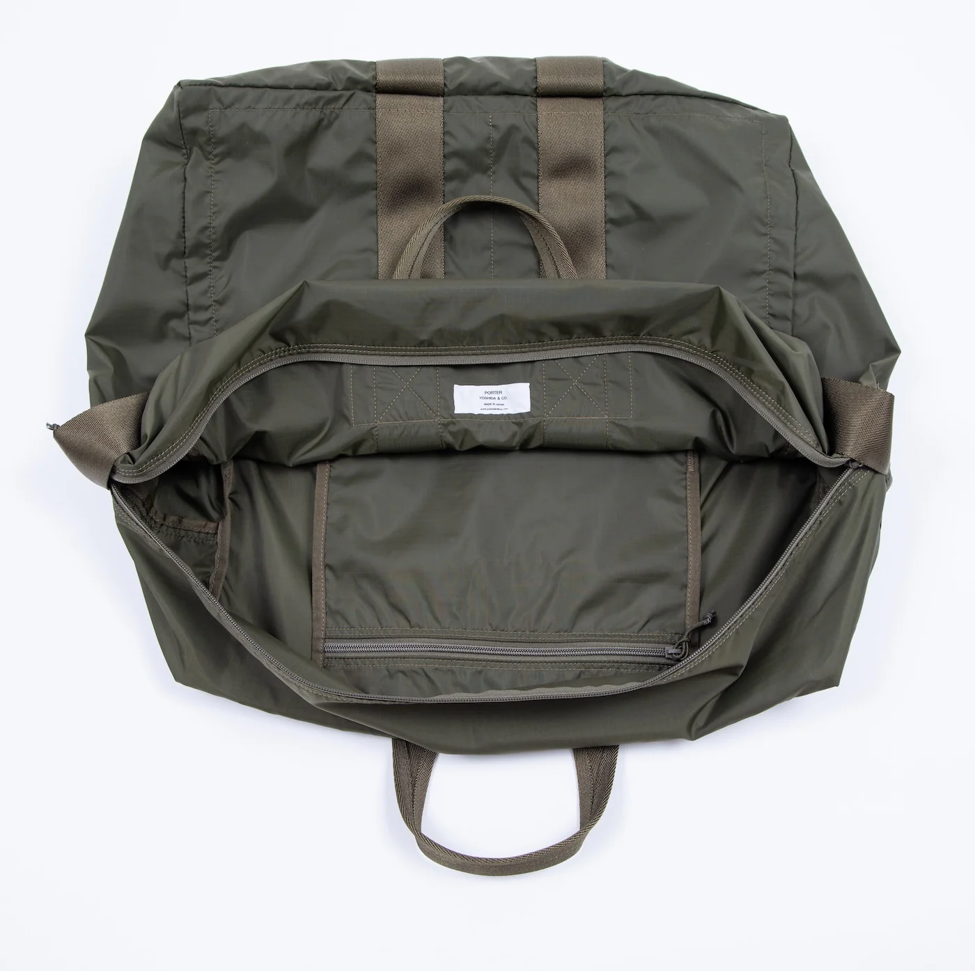 PO-FLEX-DUFFLE-BAG-OLV - Porter-Yoshida & Co - FLEX 2WAY DUFFLE BAG (S) - Olive - Image 8