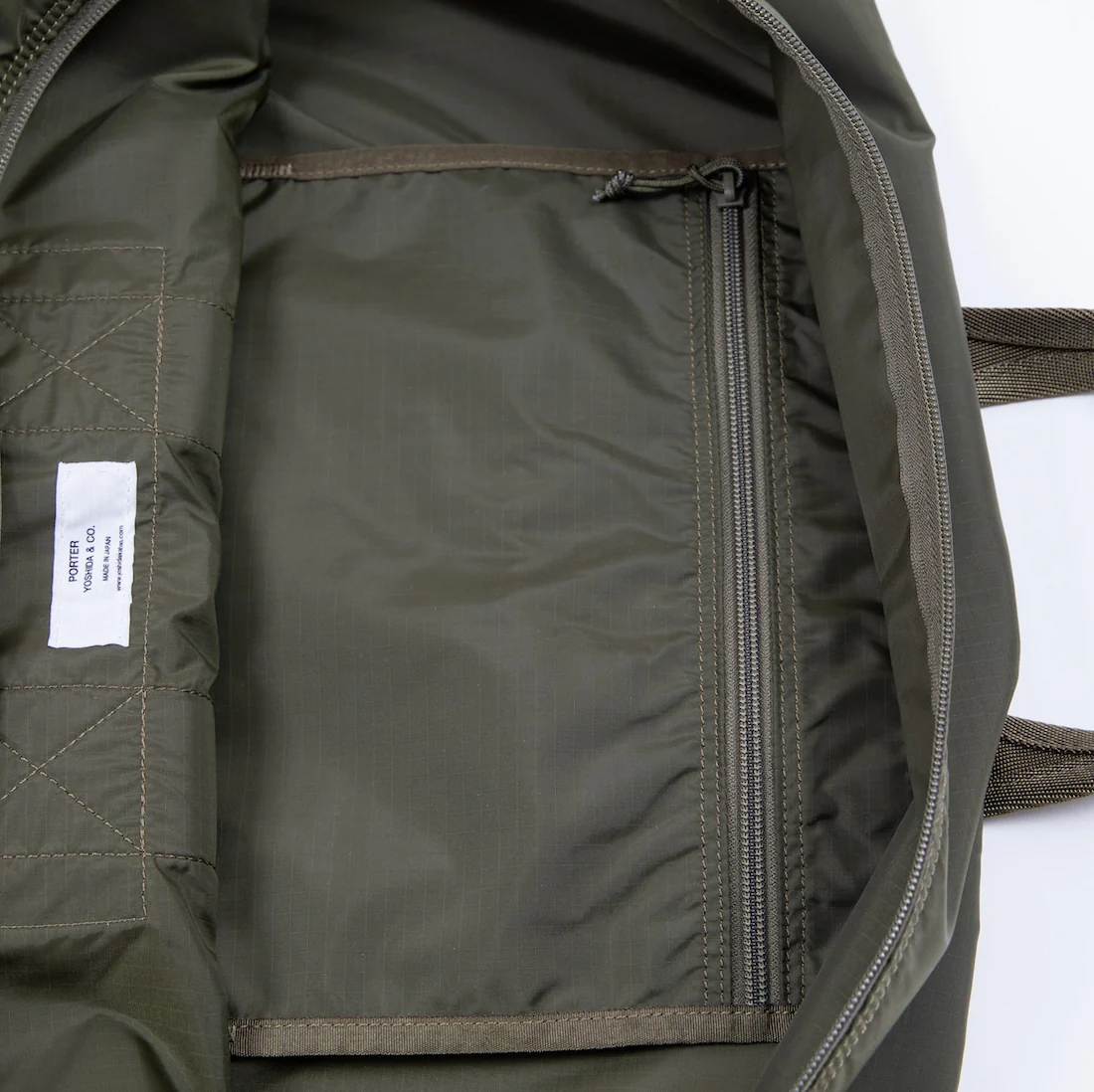 PO-FLEX-DUFFLE-BAG-OLV - Porter-Yoshida & Co - FLEX 2WAY DUFFLE BAG (S) - Olive - Image 9