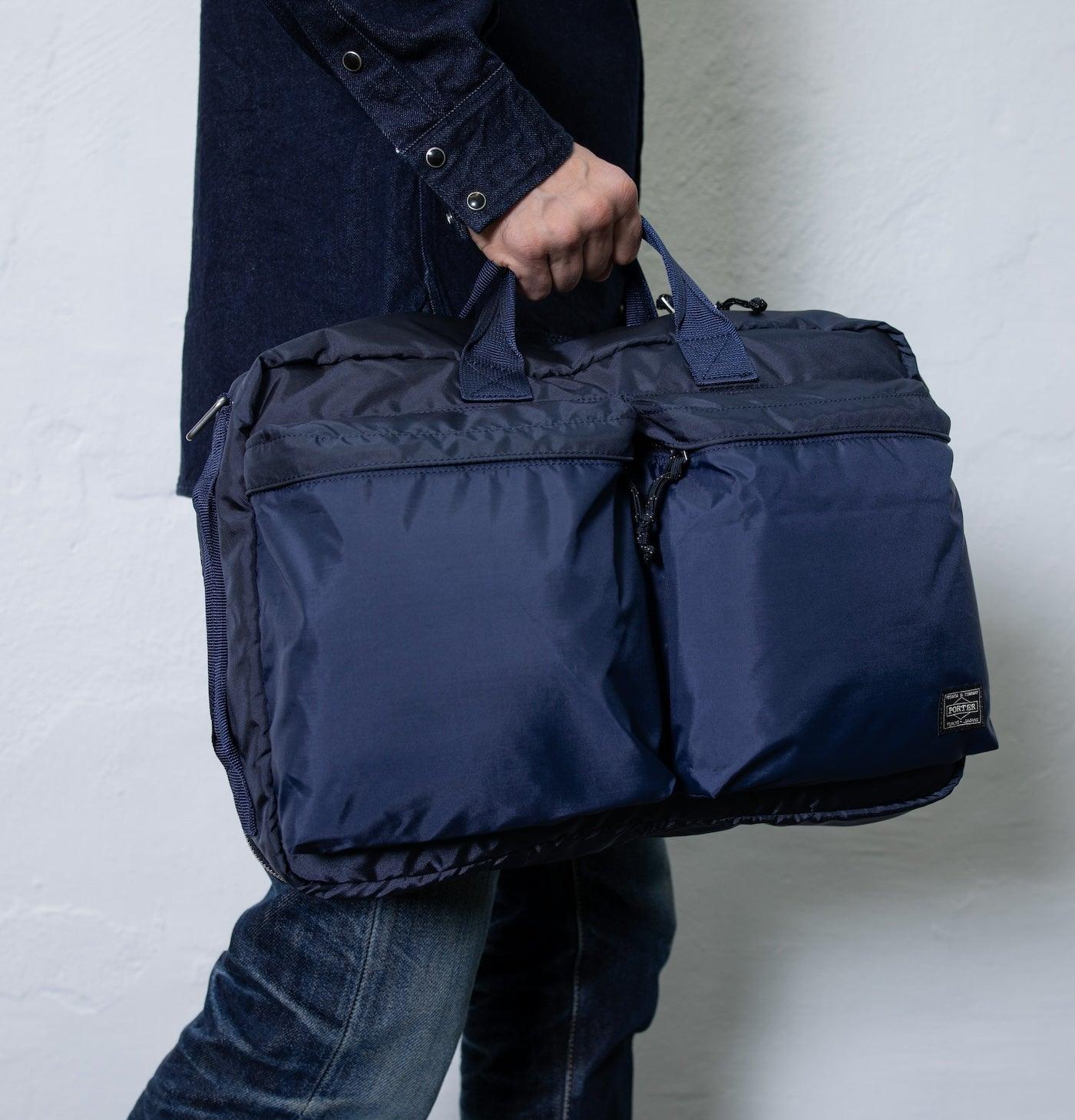 PO-FORCE-3WAY-BRIEFCASE-NAV - Porter-Yoshida & Co - FORCE 3WAY BRIEFCASE - Navy - Image 2