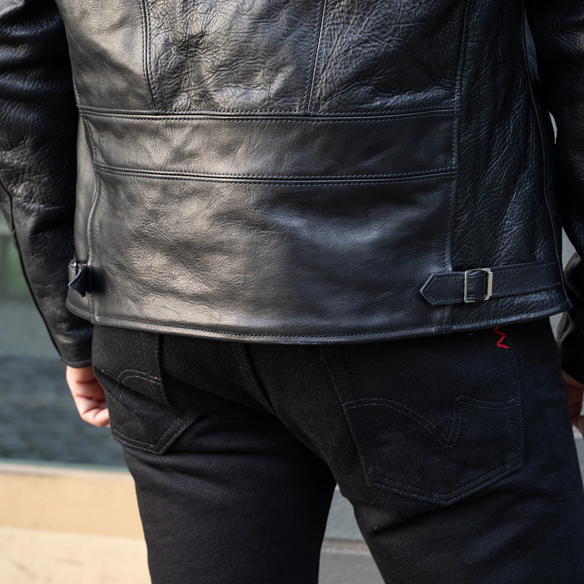 SB-30-S-JH-BLK - Simmons Bilt x  IHG Vintage 30's Sports Jacket - Japanese Horsehide - Image 9