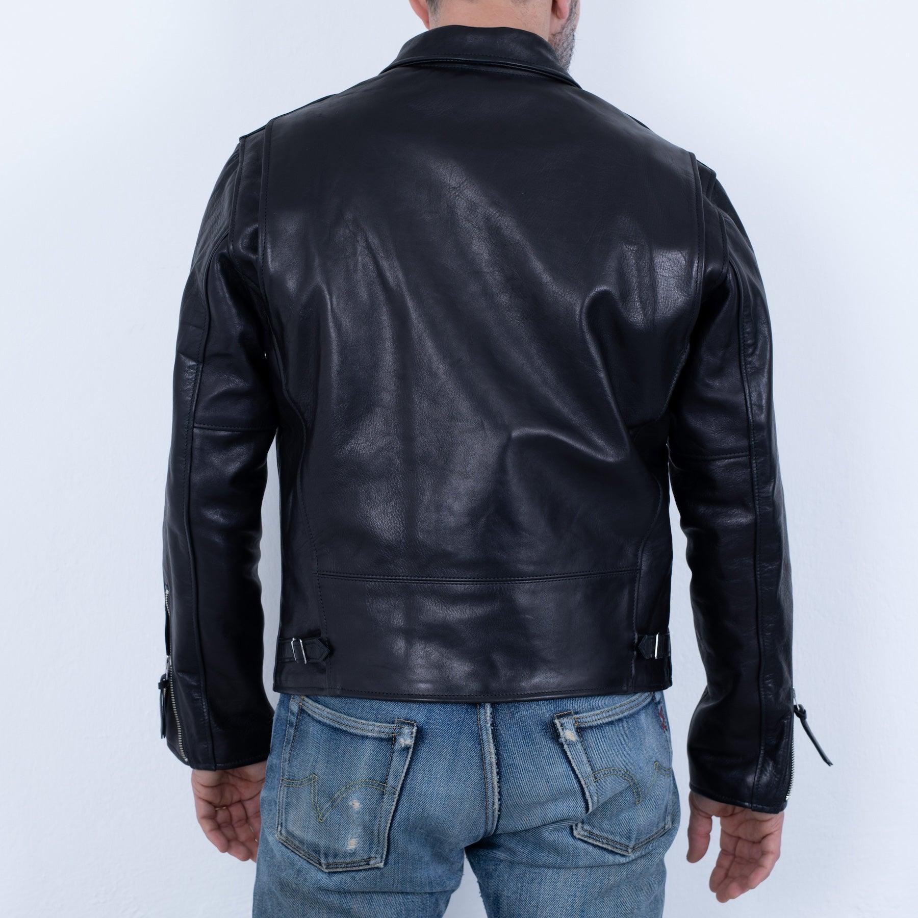 SB-SD-JPN-HO-BLK - Simmons Bilt "Smokey D" Japanese Horsehide Jacket - Black - Image 5