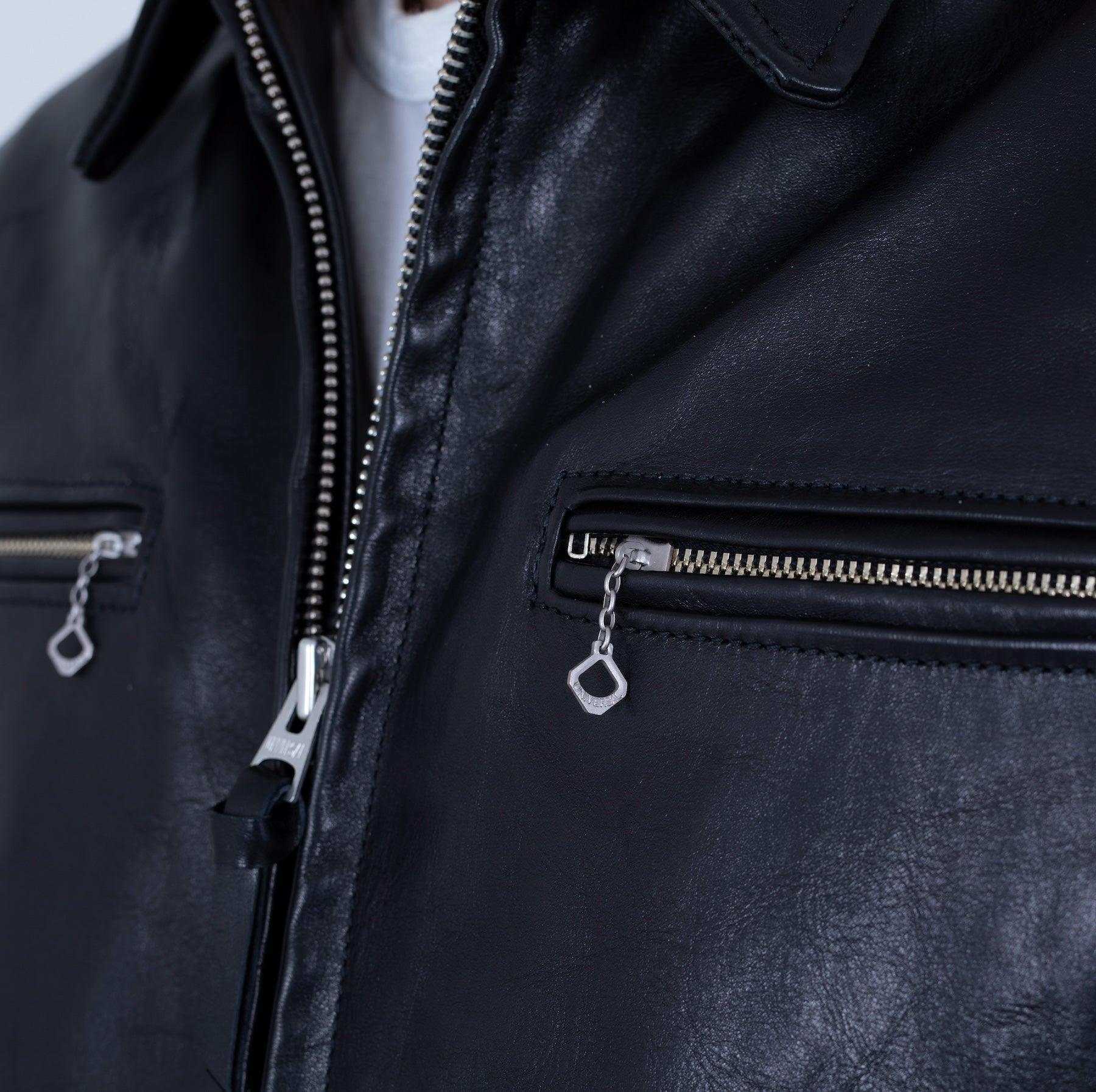 SB-SD-JPN-HO-BLK - Simmons Bilt "Smokey D" Japanese Horsehide Jacket - Black - Image 8