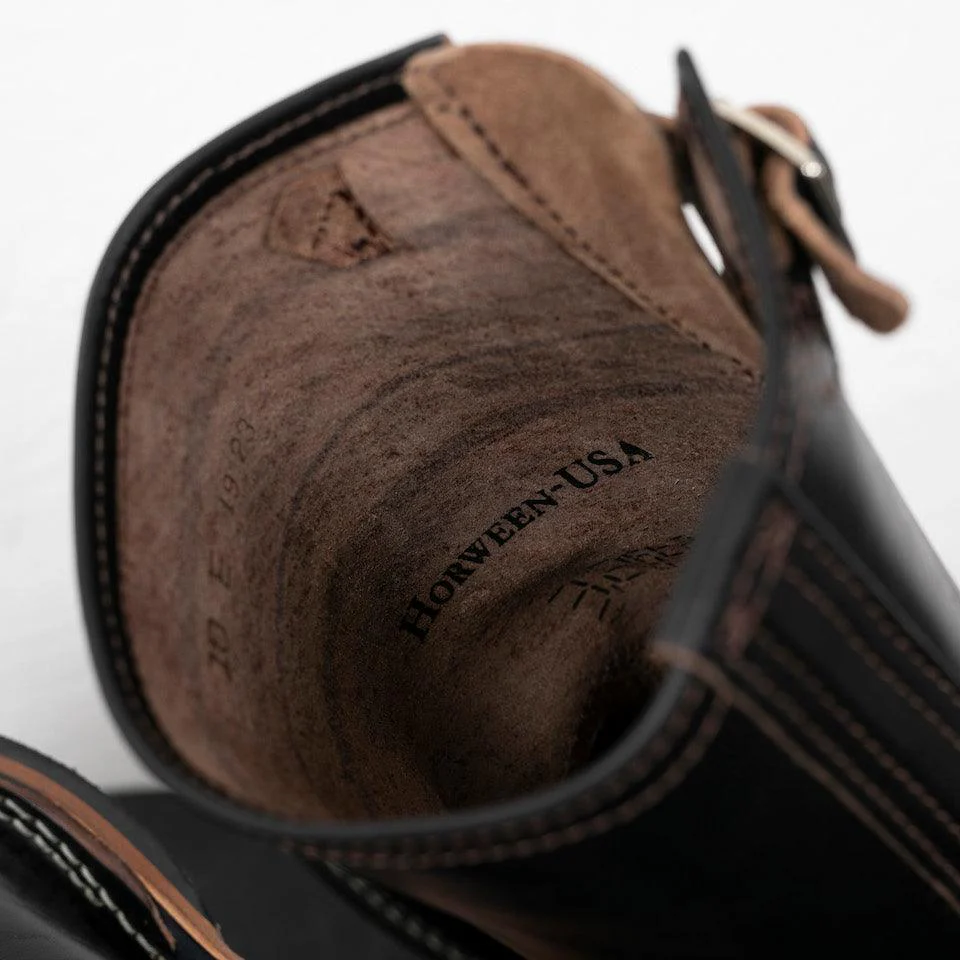 WE-7600BKH-BLK - WESCO "Mister Lou" Engineer Horsehide E width - Black - Image 9